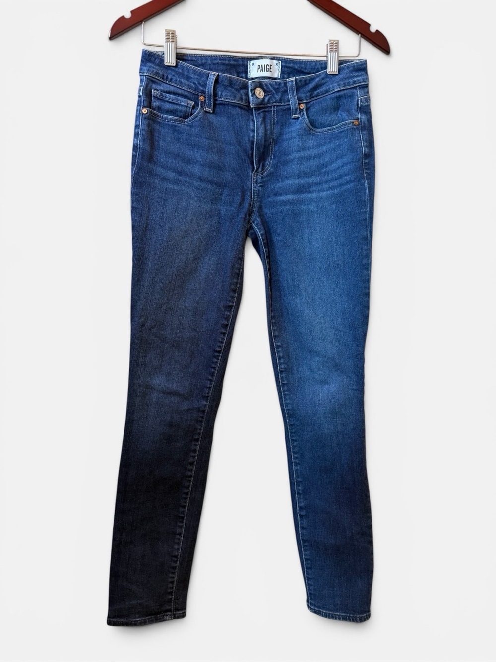 PAIGE Dark Blue Skinny Jeans